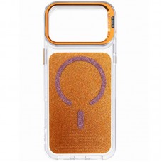 Чохол TPU+PC Jewel Sparkle with MagSafe для Apple iPhone 17 Pro (6.3")  Orange Sparkle - 00000084799_4