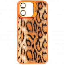Чохол TPU+PC Wild Leopard with MagSafe and Lens для Apple iPhone 17 (6.3")  Orange - 00000085174_4