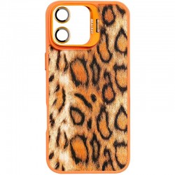 Чохол TPU+PC Wild Leopard with MagSafe and Lens для Apple iPhone 17 (6.3")  Orange - 00000085174_4