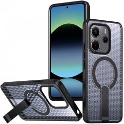 Чохол TPU Breeze with MagSafe stand для Xiaomi Redmi Note 14 4G (Europe version)  Black - 00000083532_1