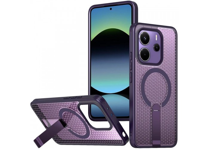 Чохол TPU Breeze with MagSafe stand для Xiaomi Redmi Note 14 4G (Europe version)