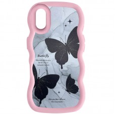 Чохол TPU Cloudy Pictures для Apple iPhone XR (6.1")  Butterflies Pink - 00000078280_7