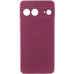 Чохол TPU GETMAN Liquid Silk Full Camera для Google Pixel 7  Бордовий / Marsala - 00000077914_1