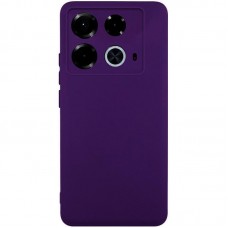 Чохол TPU GETMAN Liquid Silk Full Camera для Infinix Note 40 4G  Темно фіолетовий / Dark Purple - 00000077916_17