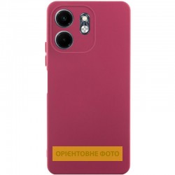 Чохол TPU GETMAN Liquid Silk Full Camera для TECNO Spark Go 2  Бордовий / Marsala - 00000084935_2