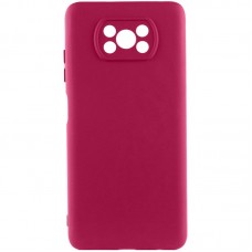 Чохол TPU GETMAN Liquid Silk Full Camera для Xiaomi Poco X3 NFC / Poco X3 Pro  Бордовий / Marsala - 00000073796_1