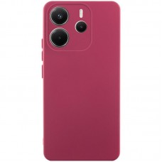 Чохол TPU GETMAN Liquid Silk Full Camera для Xiaomi Redmi Note 14 4G (Europe version)  Бордовий / Marsala - 00000077928_1