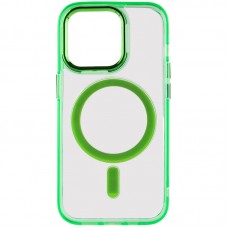 Чохол TPU Iris with MagSafe для Apple iPhone 14 Pro (6.1")  Салатовий - 00000064767_7