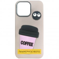 Чохол TPU Leather Toys для Apple iPhone 16e (6.1")  Coffee / Pink - 00000078584_3