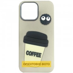 Чохол TPU Leather Toys для Apple iPhone 17 (6.3")  Coffee / Sand - 00000082730_4