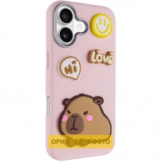 Чохол TPU Leather Toys для Apple iPhone 17 Air (6.5")  Capybara / Pink - 00000082731_1