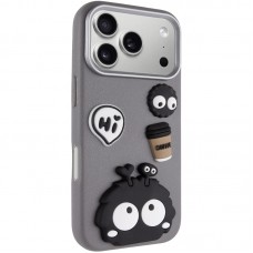 Чохол TPU Leather Toys для Apple iPhone 17 Pro (6.3")  Monster / Grey - 00000082732_5