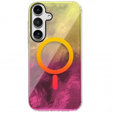Чохол TPU Shiny Mountain (MagFit) для Samsung Galaxy S25  Yellow / Pink - 00000078882_7