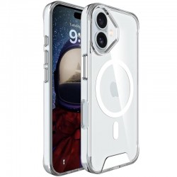 Чохол TPU Space Case with MagSafe для Apple iPhone 17 (6.3")  Прозорий - 00000080983_1
