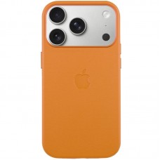 Чохол шкіряний Leather Case (AA) with MagSafe and Animation для Apple iPhone 17 Pro Max (6.9")  Golden - 00000084666_8