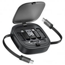 Дата кабель Acefast J3 box 5-in-1 60W (0.95m)  Black - 00000081582_1