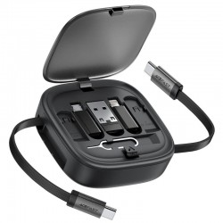 Дата кабель Acefast J3 box 5-in-1 60W (0.95m)  Black - 00000081582_1