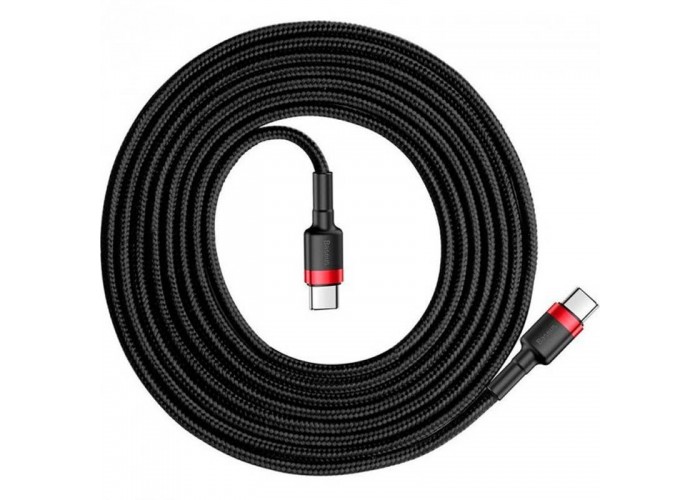 Дата кабель Baseus Cafule Type-C to Type-C Cable PD 2.0 60W (2m) (CATKLF-H)