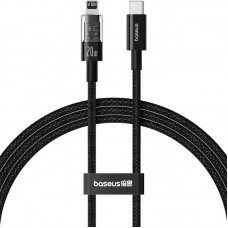 Дата кабель Baseus Gem Fast Charging Type-C to Lightning 20W (2m) (P10373001211-01)  Cluster Black - 00000080453_1