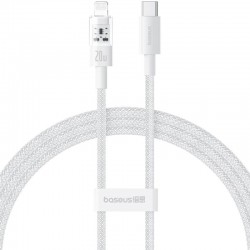 Дата кабель Baseus Gem Fast Charging Type-C to Lightning 20W (2m) (P10373001211-01)  Moon White - 00000080453_2