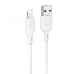 Дата кабель Borofone BX113 Lenny USB to Lightning 2.4A (1m)  White - 00000086392_2