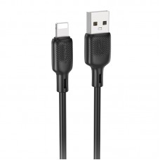 Дата кабель Borofone BX113 Lenny USB to Lightning 2.4A (1m)  Black - 00000086392_1