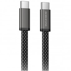 Дата кабель Borofone BX124 Peace Type-C to Type-C 60W (1m)  Black - 00000086489_1