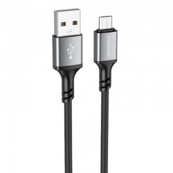 Дата кабель Borofone BX83 Famous USB to MicroUSB 2.4A (1m)  Black - 00000064421_1