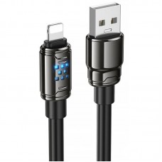 Дата кабель Hoco U143 Joy USB to Lightning 2.4A (1.2m)  Black - 00000081826_1
