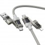 Дата кабель Hoco U151 Goldsmith 4in1 Type-C to USB/Type-C to Lightning 240W (1.2m)