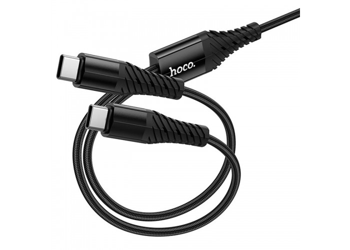 Дата кабель Hoco X123 Victory 2in1 Type-C to Type-C/Type-C 3A (1m)