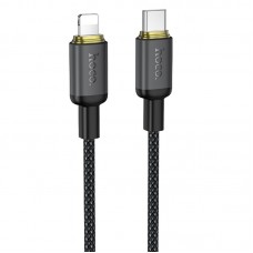 Дата кабель Hoco X128 Benefit Type-C to Lightning 30W (1m)  Black - 00000086525_1