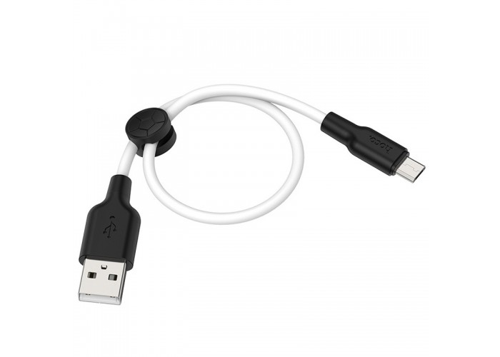 Дата кабель Hoco X21 Plus Silicone MicroUSB Cable (0.25m)