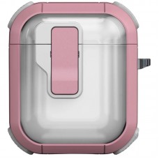 Футляр протиударний Locking Button для навушників Airpods 1/2  Pink - 00000079155_7