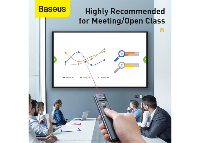 Лазерна указка Baseus Orange Dot Wireless Presenter (Red Laser) (ACFYB-0)