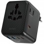 Мережевий універсальний перехідник WIWU UA010 Warrior GaN 45W + 2USB-A/3C