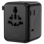 Мережевий універсальний перехідник WIWU UA010 Warrior GaN 45W + 2USB-A/3C