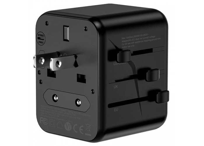 Мережевий універсальний перехідник WIWU UA012 Warrior 12W + 1USB-A/1C