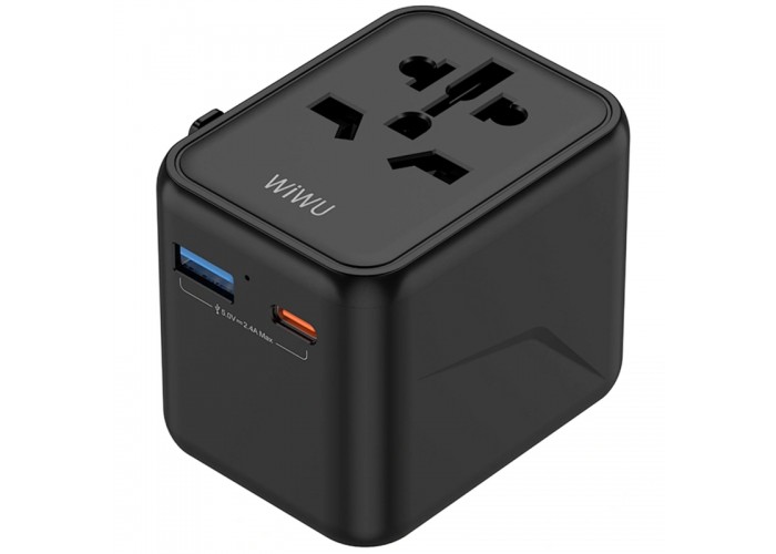 Мережевий універсальний перехідник WIWU UA012 Warrior 12W + 1USB-A/1C