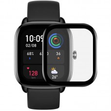 Полімерна плівка 3D (full glue) (тех.пак) для Xiaomi Amazfit GTS 4 mini  Чорний - 00000055947_1