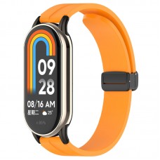 Ремінець Line Magnetic для Xiaomi Mi Band 9/8/10  Помаранчевий / Orange - 00000077060_8
