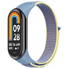 Ремінець Nylon New для Xiaomi Mi Band 8/9/10  Azure / Yellow - 00000077679_19