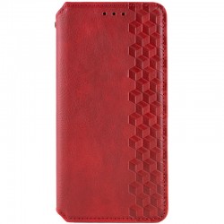 Шкіряний чохол-книжка GETMAN Cubic (PU) для Samsung Galaxy S24 FE  Червоний - 00000074630_3