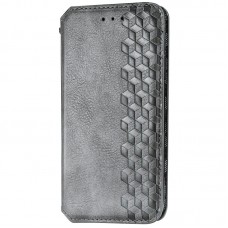 Шкіряний чохол-книжка GETMAN Cubic (PU) для Xiaomi Redmi 9C  Сірий - 00000038008_4