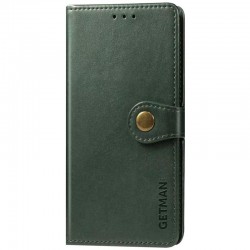 Шкіряний чохол-книжка GETMAN Gallant (PU) для Samsung Galaxy A07  Зелений - 00000080416_1