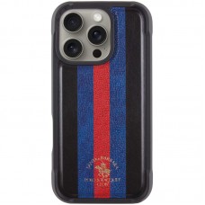 Шкіряний чохол Polo Santa Barbara Barton для Apple iPhone 16 Pro Max (6.9")  Black / Navy - 00000073634_1
