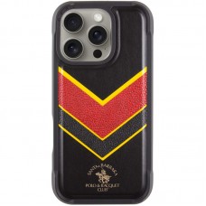 Шкіряний чохол Polo Santa Barbara Barton для Apple iPhone 16 Pro Max (6.9")  Black / Yellow - 00000073634_3