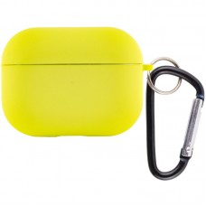 Силіконовий футляр з мікрофіброю для навушників Airpods Pro  Жовтий / Bright Yellow - 00000039443_2