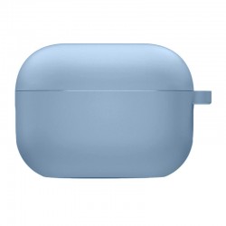 Силіконовий футляр з мікрофіброю для навушників Airpods Pro 2 / Pro  Блакитний / Lilac Blue - 00000057648_5
