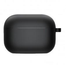 Силіконовий футляр з мікрофіброю для навушників Airpods Pro 3  Чорний / Black - 00000082130_41